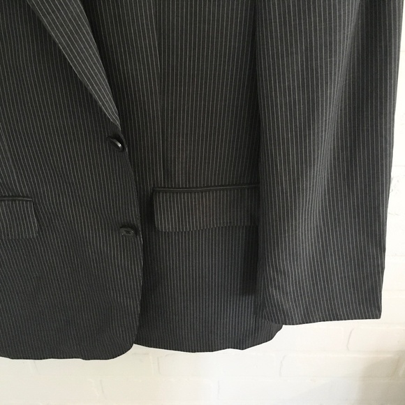 Ermenegildo Zegna x Bäumler Blazer Pinstripe Charcoal gray Silk Wool Sz 54/XL - Picture 13 of 15